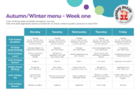 MP Battersea Example Menu Week 1